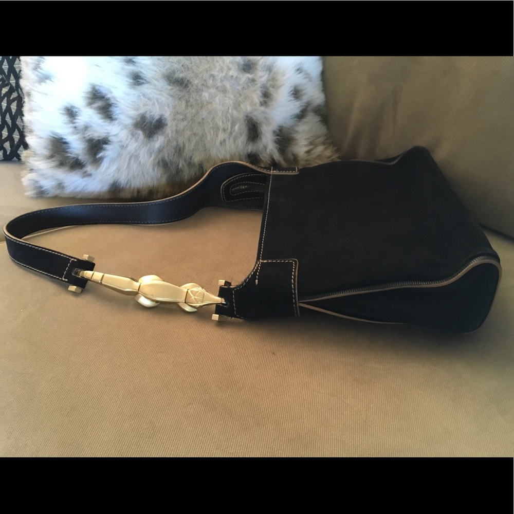 Kieselstein & Cord Black Suede Handbag - Picture 2 of 5